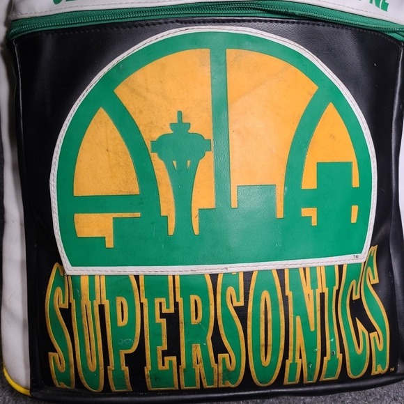 Vintage Rare Seattle Super Sonics Team NBA Player Backpack 1980 1990s - Picture 4 of 16